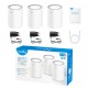 Wi-Fi Mesh-система/ AX3000 Wi-Fi 6 Mesh 2.5G Solution 2-Pack, Dual-Band, Chipset MT7981BA+MT7976CN+RTL8221B, 802.11ax/ac/a/b/g/n, 2402Mbps at 5GHz + 574Mbps at 2.4GHz, 2.5G WAN+GE LAN, 5 internal antennas, MU-MIMO, DDNS, Zerotier/Wireguard/OpenVPN/IPS