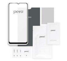 Защитное стекло PERO Full Glue для Vivo V17/V17 Neo, черное (Мятая упаковка)