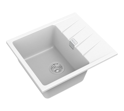Кухонная мойка RIVELATO RIVELATO Мойка RAUM 58 1-чаша 580*500мм, монтаж: врезной, материал: кварц, цвет: иней Кухонная мойка RIVELATO RIVELATO Мойка RAUM 58 1-чаша 580*500мм, монтаж: врезной, материал: кварц, цвет: иней