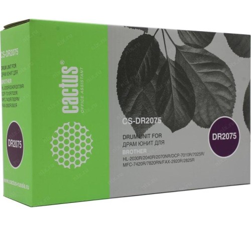 -/ Блок фотобарабана Cactus CS-DR2075 DR-2075 черный ч/б:12000стр. для DCP 7010/7010R Brother