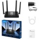 Маршрутизатор/ BE3600 2.5G Dual Band Wi-Fi 7 Mesh Router, Chipset Broadcom, 802.11be/ax/ac/a/b/g/n, 2882Mbps at 5GHz + 688Mbps at 2.4GHz, 1 x 2.5Gbps WAN Port, 4 x 10/100/1000Mbps Ports, 4 x 5dBi fixed antennas, WiFi router/AP/ Repeater/WISP Mode, PPTP/L2
