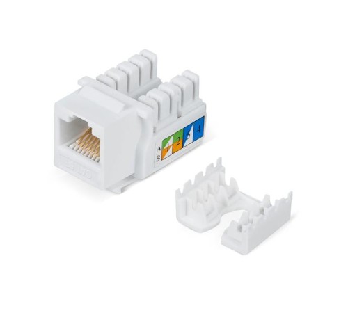Вставка Keystone Cabeus KJ-RJ45-Cat.5e-90 Keystone Jack RJ-45, категория 5e, заделка тип 110, белая Вставка Keystone Cabeus KJ-RJ45-Cat.5e-90 Keystone Jack RJ-45, категория 5e, заделка тип 110, белая