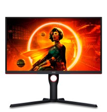 Монитор игровой 24.5'' 16:9 1920х1080(FHD) VA, 240 Hz, 300cd/m2, 3000:1, 80M:1, 0,5 ms, 2xHDMI, DP, USB-Hub, Height adj, Pivot, Tilt, Swivel, Black, Red (Мятая упаковка)