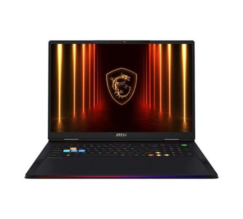 Ноутбук без сумки MSI Raider 18 HX A2XWIG-204RU Ultra9 285HX 18" 16:10 UHD+ (3840x2400)120Hz DDR5 64GB (32GB*2),4TB SSD(2TB+2TB),NV RTX 5080 (16GB GDDR7),99Whr,3,6kg,2y,Win11Home,Black