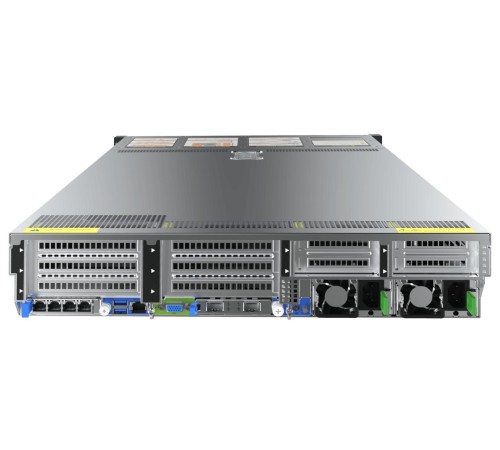 Серверная платформа/ Gooxi SL201-D24R-NV-G4 2u 24bay server with NVME bp,based on rapid sapphire 2xPCIe 5.0x16; 4xPCIe 4.0x8 2x 2.5" rear SAS/SATA 2x 2.5" rear NVMe 1300W 1+1 EU power cables