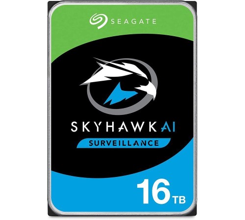 Жесткий диск/ RECERTIFIED HDD Seagate SATA3 16Tb SkyHawk Al Surveillance 7200 256Mb 1 year warranty RECERTIFIED