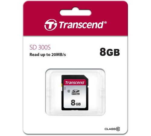 Карта памяти/ Transcend 8GB SDHC Class 10 UHS-I U1 R95, W45MB/s