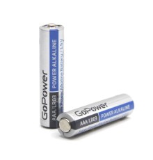 Батарейка AAA/ Батарейка GoPower LR03 AAA Shrink 2 Alkaline 1.5V (2/40/800) коробка (40 шт.)