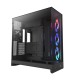 Корпус без блока питания/ Case NZXT H9 Flow RGB (2025), Midi-Tower, TG, 3x140mm RGB + 1x120mm, 2xUSB-A 3.2 + 1xUSB-C 3.2, E-ATX, ATX, mATX, mITX Black
