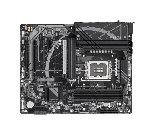 Материнская плата/ MB GIGABYTE INTEL Z790 s1700, 4xDDR5(192GB), HDMI 2.1/DP, 1xPCIe 5.0x16, 1xPCIe 4.0x16, 1xPCIe 3.0x16, 2xPCIe 3.0, , 1xLAN (2.5GbE), Wi-Fi, BT, 4xSATA 6Gb/s, 3xM.2, 1xUSB-C, 5xUSB 3.2, 2xUSB 2.0, 1xPS/2, ATX Материнская плата/ MB GIGABYTE INTEL Z790 s1700, 4xDDR5(192GB), HDMI 2.1/DP, 1xPCIe 5.0x16, 1xPCIe 4.0x16, 1xPCIe 3.0x16, 2xPCIe 3.0, , 1xLAN (2.5GbE), Wi-Fi, BT, 4xSATA 6Gb/s, 3xM.2, 1xUSB-C, 5xUSB 3.2, 2xUSB 2.0, 1xPS/2, ATX
