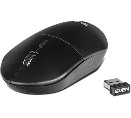 Беспроводная мышь SVEN RX-515SW чёрная (2,4 GHz, 3+1кн. бесш. кн., 800-1600DPI, блист)