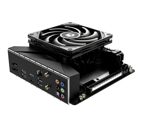Кулер для процессора/ CPU Cooler ID-COOLING IS-55 BLACK (150W, 4-pin PWM, 55mm, Al/Cu, 5x6mm, 1x120mm, 54.6CFM, 31.2dBA, 2000RPM, S: 1851/1700/1200/115X, AM5/AM4, Black) Кулер для процессора/ CPU Cooler ID-COOLING IS-55 BLACK (150W, 4-pin PWM, 55mm, Al/Cu, 5x6mm, 1x120mm, 54.6CFM, 31.2dBA, 2000RPM, S: 1851/1700/1200/115X, AM5/AM4, Black)