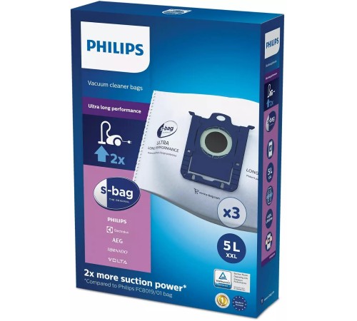 Пылесборник Philips/ Одноразовый мешок для сбора пыли. Синт. мешок для сбора пыли XXL (5 л), 4 шт.
