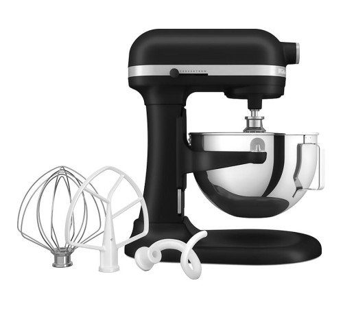 Миксер KitchenAid, настольный, выдвижная чаша, 5.2 л, цвет черный матовый
