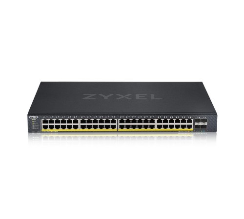 Коммутатор/ XGS1935-52HP, 52 Port Smart Managed PoE Switch, 48x Gigabit PoE and 4x 10G SFP+, hybrid mode, standalone or NebulaFlex Cloud, 375 Watt PoE