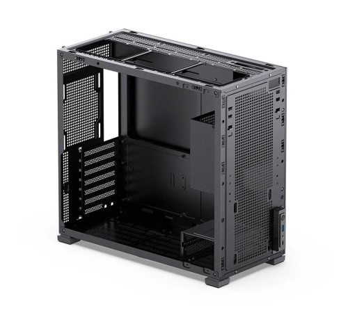 Корпус без блока питания/ Case JONSBO D41 MESH SCREEN, Midi-Tower, TG, no fan, 1xUSB-A 3.2 + 1xUSB-C 3.2, ATX, mATX Black