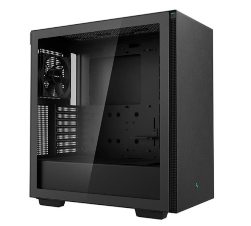 корпус Deepcool CH510 без БП, боковое окно (закаленное стекло), 1x120мм вентилятор сзади, черный, ATX