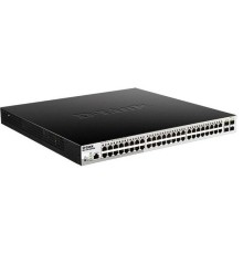 Коммутатор D-Link PROJ Управляемый L2 PoE-коммутатор, 48x1000Base-T PoE, 4x1000Base-X SFP, PoE-бюджет 370 Вт, защита от статического электричества до 6 кВ, CLI, консольный порт RJ-45, поддержка Dying Gasp