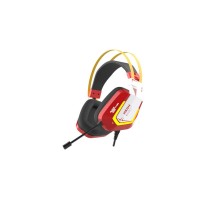 Гарнитура игровая проводная Dareu EH732 Red (красный), подключение USB, подсветка RGB (Мятая упаковка)