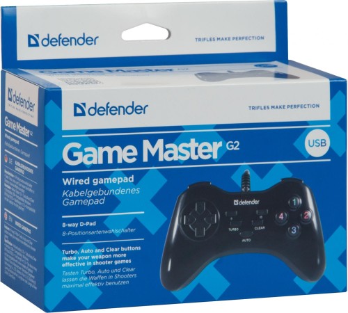 Defender Проводной геймпад Game Master G2 USB, 13 кнопок