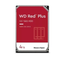 Жесткий диск Western Digital Red Plus NAS HDD 3.5" SATA 4TB, 5400 rpm, 256MB buffer, CMR, WD40EFPX, 1 year