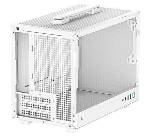 корпус Deepcool CH160 WH без БП, боковое окно (закаленное стекло), белый, MINI-ITX