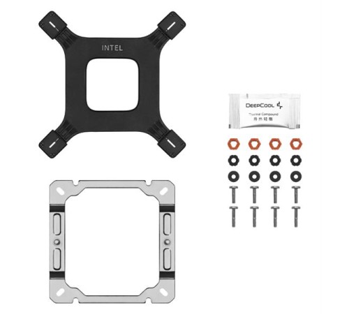 Кулер для процессора DEEPCOOL AG500 DIGITAL WH ARGB LGA1700/1200/115X/AM5/AM4 (9шт/кор, TDP 240W, PWM, ARGB Fan 120mm, 5 тепл. трубок, белый) RET