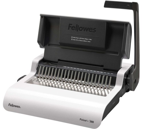 Переплетчик Fellowes PULSAR+ на пластиковую пружину, сшивает до 300 лст., перфорирует 20 лст. Переплетчик Fellowes PULSAR+