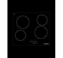 Варочная панель Kuppersberg/ Варочная панель Kuppersberg, Hi-Light, High-Tech, 60 см, 4 конфорки, 9 уровней мощности, таймер, автоматическое отключение, индикация остаточного тепла, сенсорное управление, цвет черный