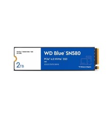 Твердотельный накопитель Western Digital Blue SN580 SSD M2.2280 PCIe 4.0 2Tb, 4150MBs/4150MBs, TBW 900, WDS200T3B0E, 1 year