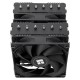 Кулер для процессора/ CPU Cooler Thermalright Peerless Assassin 120 SE Black (4-pin PWM, 155mm, Ni/Cu, 6x6mm, 2x120mm, 66.17CFM, 25.6dBA, 1550RPM, S: 1200, 1700, 1851, 115X, AM4, AM5, silver, black)
