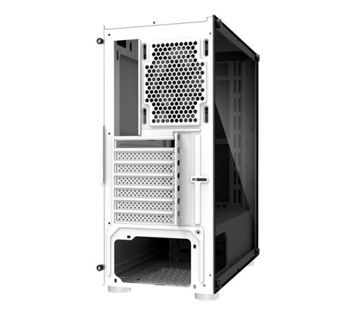 Корпус ZALMAN R2, ATX, WHITE, WINDOW, 2x3.5", 2x2.5", 2xUSB2.0, 1xUSB3.0, RGB FAN CONTROLLER, REAR 1x120mm RGB (дефект покраски + замазана царапина замазкой внутри корпуса)