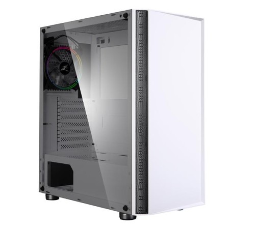 Корпус ZALMAN R2, ATX, WHITE, WINDOW, 2x3.5", 2x2.5", 2xUSB2.0, 1xUSB3.0, RGB FAN CONTROLLER, REAR 1x120mm RGB (дефект покраски + замазана царапина замазкой внутри корпуса)
