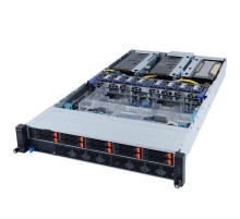 Серверная платформа/ Gigabyte R292-4S0, 2U, 4 x LGA4189 Socket P5 3rd Intel, 10 x 2.5" NVMe/ SAS/ SATA hs HDD/SSD bays (SAS card is req), 48 R/LRDIMM, AST2500, 2 x 10Gb/s BASE-T LAN  (X710-AT2) NCSI supp + 1 x 10/100/1000 man LAN, 2 x 3200W