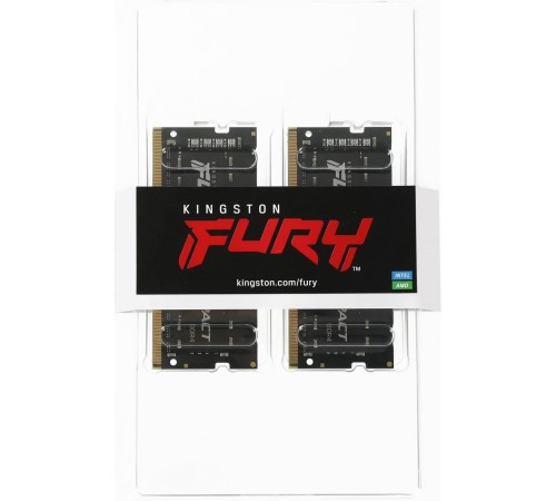 Память оперативная/ Kingston 32GB 6000MT/s DDR5 CL38 SODIMM (Kit of 2) FURY Impact XMP Память оперативная/ Kingston 32GB 6000MT/s DDR5 CL38 SODIMM (Kit of 2) FURY Impact XMP