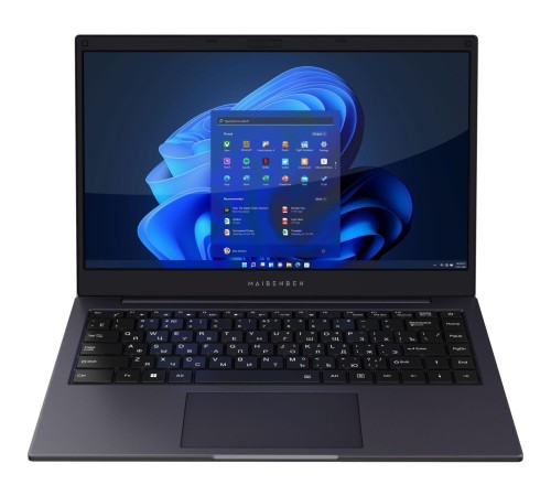 Ноутбук Maibenben Smart S14A--iN10UM 14"(1920x1080 (матовый) IPS)/Intel N-series N100(0.8Ghz)/8192Mb/512PCISSDGb/Int:Intel UHD Graphics/Cam/BT/WiFi/38WHr/war 1y/1.45kg/Dark Blue/Linux + Screen 60Hz, 250nits, 16:9 Ноутбук Maibenben Smart S14A--iN10UM 14"(1920x1080 (матовый) IPS)/Intel N-series N100(0.8Ghz)/8192Mb/512PCISSDGb/Int:Intel UHD Graphics/Cam/BT/WiFi/38WHr/war 1y/1.45kg/Dark Blue/Linux + Screen 60Hz, 250nits, 16:9