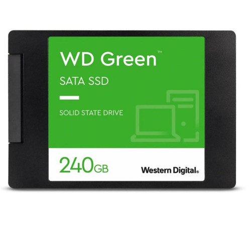 Твердотельный накопитель Western Digital Green SSD 2,5” SATA 240Gb, WDS240G3G0A, 1 year, (аналог WDS240G2G0A)