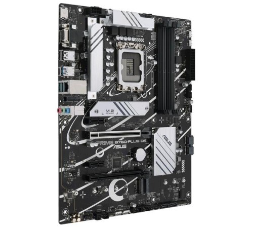 Материнская плата ASUS PRIME B760-PLUS D4, LGA1700, B760, 4*DDR4, 4*SATA, 3*M.2, 3*USB 3.2, 2*USB 2.0, Type-C, 2*PCIx16, 2*PCIx1, DP+VGA+HDMI, ATX; 90MB1CW0-M1EAY0