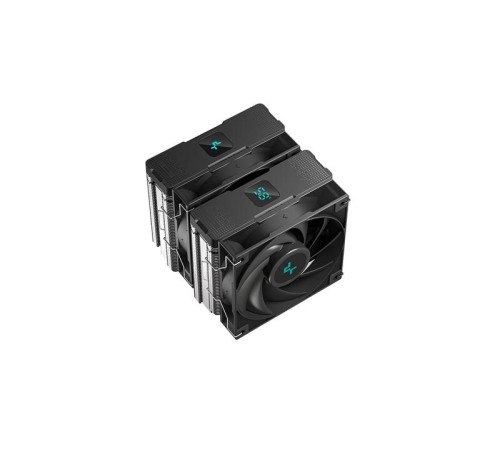 Кулер для процессора DEEPCOOL AG620 DIGITAL LGA1700/1200/115X/AM5/AM4 (8шт/кор, TDP 260W, PWM, DUAL Fan 120mm, 6 тепл. трубок, черный) RET