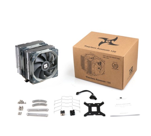 Кулер для процессора/ CPU Cooler Thermalright Peerless Assassin 120 (4-pin PWM, 157mm, Ni/CU, 6x6mm, 2x120mm, 66.17CFM, 25.6dBA, 1500RPM, S: 1700, 1200, 115X, AM5, AM4) Кулер для процессора/ CPU Cooler Thermalright Peerless Assassin 120 (4-pin PWM, 157mm, Ni/CU, 6x6mm, 2x120mm, 66.17CFM, 25.6dBA, 1500RPM, S: 1700, 1200, 115X, AM5, AM4)