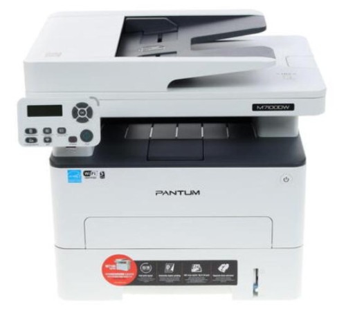 Лазерное многофункциональное устройство Pantum M7100DW, P/C/S, Mono laser, А4, 33 ppm (max 60000 p/mon), 525 MHz, 1200x1200 dpi, 256 MB RAM, PCL/PS, Duplex, ADF50, paper tray 250 pages, USB, LAN, WiFi, s (мокрые и помятые коробки, плесень)