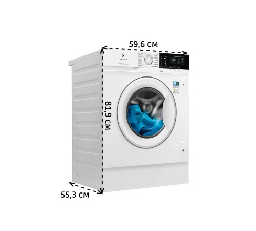 Встраиваемая стиральная машина ELECTROLUX/ Встраиваемая стиральная машина. Загрузка 7кг, 1400 об/мин, A-30%/A/B, дисплей, обработка паром с ароматизатором, экоинвертор, защита от протечек Встраиваемая стиральная машина ELECTROLUX/ Встраиваемая стиральная машина. Загрузка 7кг, 1400 об/мин, A-30%/A/B, дисплей, обработка паром с ароматизатором, экоинвертор, защита от протечек
