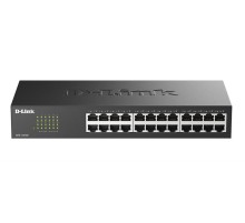 Коммутатор D-Link Неуправляемый коммутатор, 24x100Base-TX, корпус металл