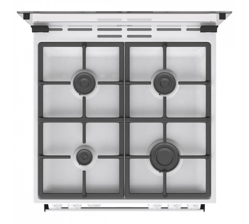 Газовая плита Gorenje/ Газовая плита Gorenje, автоматический электроподжиг варочной поверхности и духовки, чугунные решетки, цвет белый Газовая плита Gorenje/ Газовая плита Gorenje, автоматический электроподжиг варочной поверхности и духовки, чугунные решетки, цвет белый