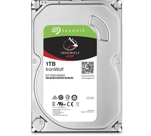 Жесткий диск/ HDD Seagate SATA3 1Tb NAS 5900 64Mb 1 year warranty