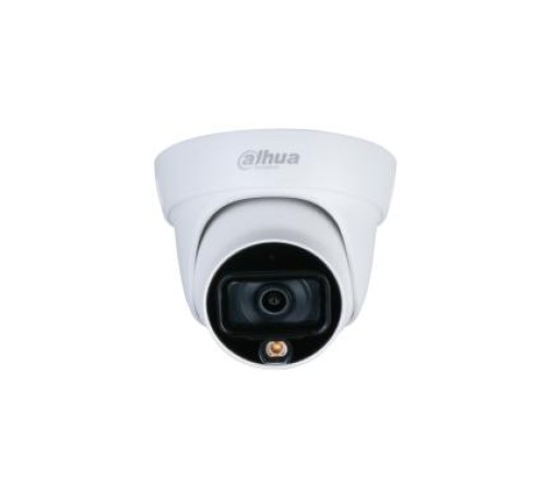 Уличная купольная IP-видеокамера Full-color, 2Мп; 1/2.8 CMOS; объектив 2.8мм; чувствительность 0.0017лк@F1.0 сжатие: H.265+ H.265 H.264+ H.264 MJPEG; 2 потока до 2Мп@25к/с; LED-подсветка до 30м; встроенный микрофон; защита: IP67; питание: 12В(DC) PoE