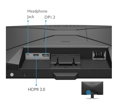 Монитор LCD 24'' 16:9 1920х1080(FHD) VA, 165 Hz, 250 cd/m2, 3000:1, 4ms, 2xHDMI, DP, Tilt, Speakers, 1Y, Grey (Вскрытая упаковка)