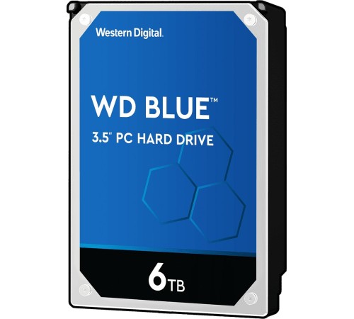 Жесткий диск/ HDD WD SATA3 6Tb Blue 5400 256Mb 3.5"" 1 year warranty