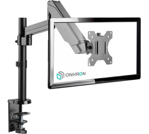Кронштейн для монитора ONKRON/ 13-34" макс. 100*100, струбцина, наклон -35º+35º поворот 360º, вылет от основание 0-534мм, макс.перемещение по вертикали 0-600мм, кабель-канал, пружина, нагрузка 1-8кг Кронштейн для монитора ONKRON/ 13-34" макс. 100*100, струбцина, наклон -35º+35º поворот 360º, вылет от основание 0-534мм, макс.перемещение по вертикали 0-600мм, кабель-канал, пружина, нагрузка 1-8кг