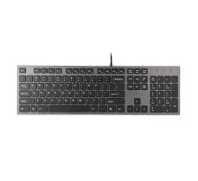 Клавиатура A4Tech KV-300H серый/черный USB slim